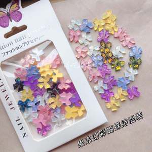 Lazo <span class=keywords><strong>de</strong></span> resina <span class=keywords><strong>de</strong></span> estilo japonés para manicura 3D, lazo colorido <span class=keywords><strong>de</strong></span> oso, mariposa y conejo - Product Image 5