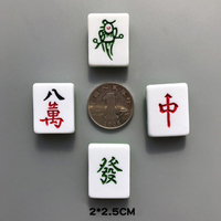 Stiker Foto Magnet Kulkas Resin Magnetik Bentuk Mahjong Tiga Dimensi yang Lucu untuk Tampilan Pesan Hiburan Rumah
