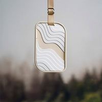 Diffuseur d'huiles essentielles pour voiture HUIJIE, flacon en verre suspendu de luxe, parfum longue durée, vente en gros d'usine