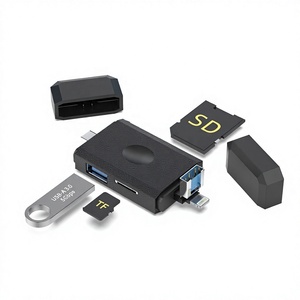 New Design 3 In 1 Multi Function <b>Card</b> Reader Lightning USB-A Type-C TF SD <b>Memory</b> <b>Card</b> Reader - Product Image 1
