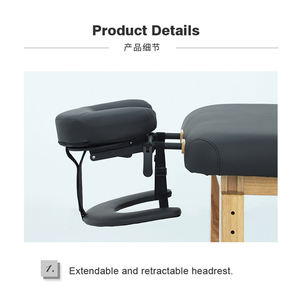 Kangmei Möbel Verstellbare Holz-Massageliege für Gesichtsbehandlungen, Spa-Therapie und Thai-<span class=keywords><strong>Massage</strong></span> im Schönheitssalon - Product Image 3