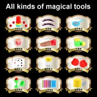 Jouet de magie pour enfants, 4 accessoires, spectacle de magie, tour de magie incroyable, ensemble de jeu avec instructions pour les enfants, apprenez l'art de la magie
