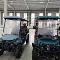 Golf Cart Elettrico a 6 Posti 4+2 Tre File, Buggy da Golf 72V al Litio, Motore 4KW, Velocità Regolabile, Controller Curtis