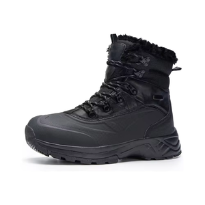 Bottes d'hiver imperméables, chaudes, doublées de fourrure, unisexes, pour l'extérieur, bottes de neige de haute qualité, chaussures fonctionnelles - Product Image 1