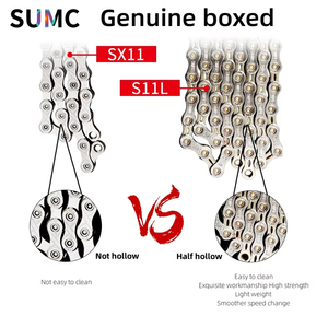 <span class=keywords><strong>Cadena</strong></span> de Bicicleta SUMC para MTB y Ciclismo de Carretera, 8, 9, 10, 11, 12 Velocidades, con Eslabón Rápido, Compatible con BM - Product Image 2