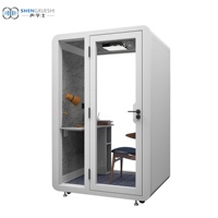 Performances acoustiques inégalées, pods insonorisés modulaires modernes pour studio d'enregistrement à domicile et immeuble de bureaux avec couverture amovible