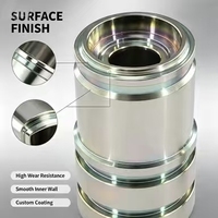 Manchon de raccord rapide hydraulique en acier usiné CNC de précision sur mesure, plaqué zinc, pour machines industrielles