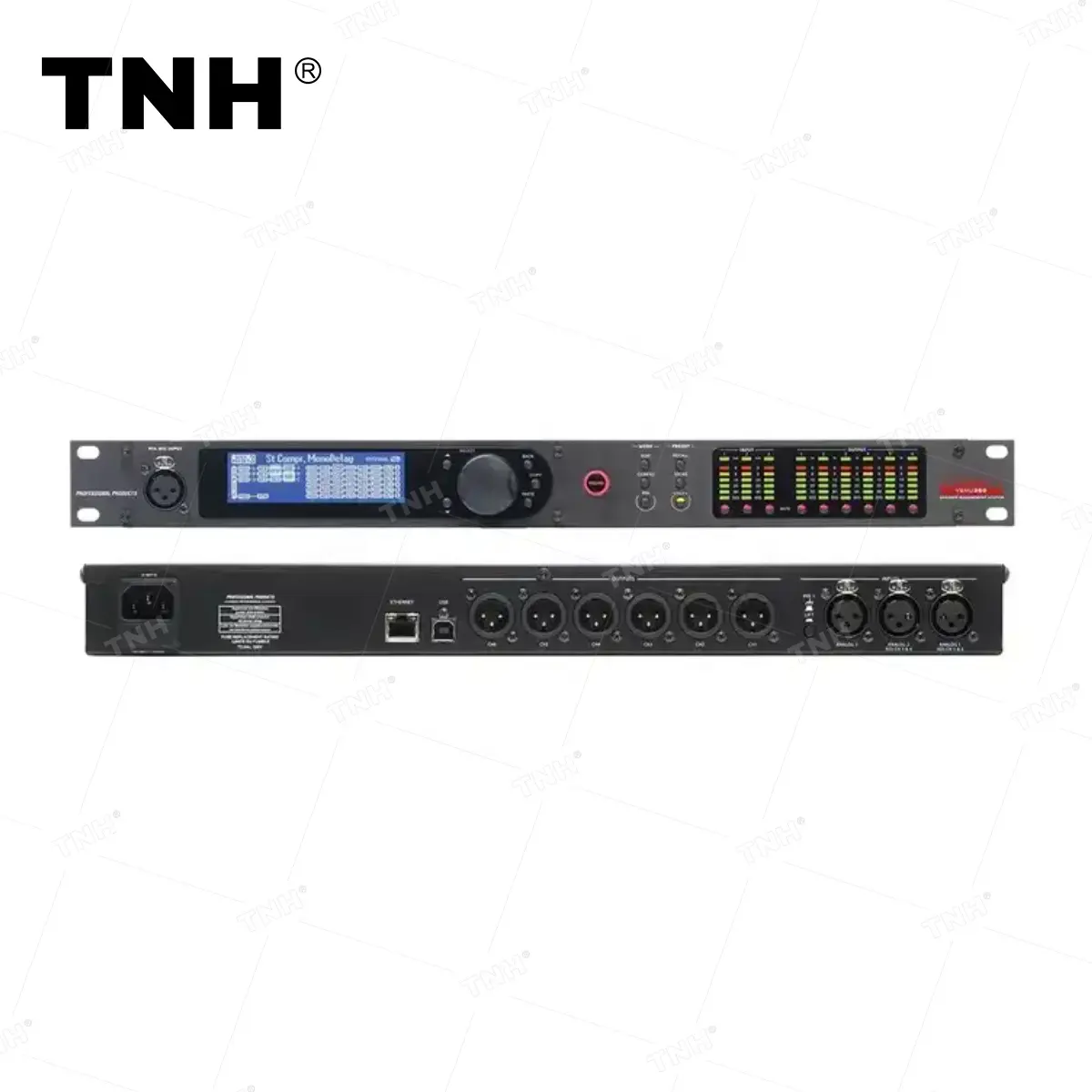 VENU360 3 Input 6 Output Professional Equalizer Audio Processor Speaker Management System For Stage Sound Equipment