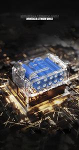 Ensemble d'outils <span class=keywords><strong>sans</strong></span> <span class=keywords><strong>fil</strong></span> avec perceuse à main 21V en acier CRV, personnalisable OEM pour la réparation de <span class=keywords><strong>jardin</strong></span>, de bureau et de maison - Product Image 4