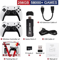Console de jeu vidéo GD10 Original X2 256G 50000 jeux avec double contrôleur pour consoles de jeu TV rétro portables Retro Stick 4K