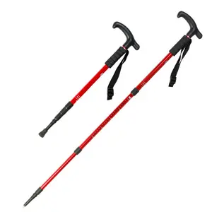 NPOT Wholesale Low Price 3 Section Nordic Walking Stick-Telescopic Trekking Pole For Hiking