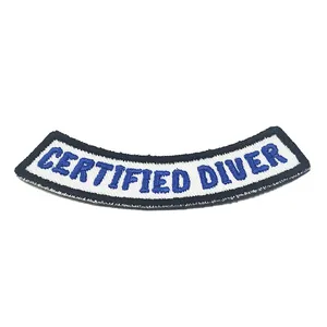 Factory Woven Custom Design Letter Embroidered Logo Iron On Embroidery Patches For Clothing