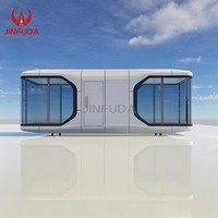 Maison d'hôtes touristique mobile en capsule spatiale, installation facile sans travaux de fondation complexes