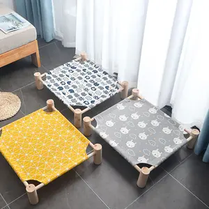 Ontwerper Aanpassen Canvas Accessoires Cooling Verhoogde Dual Gebruik Kat Bedden Lounge Nordic Huisdier Bed