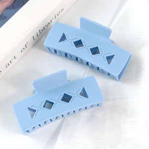 Light Blue Acetate <b>Hair</b> Claw <b>Clip</b> Geometric Cutout Large <b>Hair</b> Jaw Accessory Minimalist <b>Hair</b> <b>Clip</b> <b>for</b> Daily Commute - Product Image 6