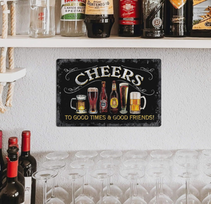 Panneau décoratif pour bar à domicile, panneau en métal vintage pour boissons, décoration murale pour bar à domicile Pub <span class=keywords><strong>Club</strong></span> Garage Man <span class=keywords><strong>Cave</strong></span> 8x12 pouces - Product Image 2