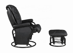 2024 Faux Leather <strong>Recliner</strong> <strong>Chair</strong> with <strong>Footstool</strong> Powder Coating Base with Cover <strong>and</strong> Matching Ottoman - Product Image 5