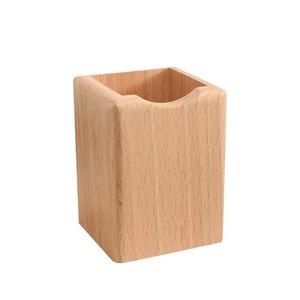 Portalápices Rectangular de Madera de Nogal Negro Estilo Chino Minimalista, Organizador de Escritorio para Oficina y Almacenamiento de Papelería - Product Image 5