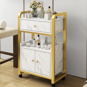 Modern Design Hairdressing Trolley <b>Tool</b> <b>Cabinet</b> For Home Use Beauty Salon Metal <b>Storage</b> Rack For Hairdressing Instruments - Product Image 1
