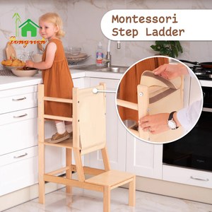 Set di Mobili in Legno per Camera dei Bambini con Torre di Apprendimento, Scrivania e Sedia, per Uso Scolastico e Soggiorno, Design Contemporaneo - Product Image 4