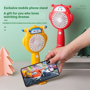 Super Silent Mini USB <strong>Flying</strong> Man <strong>Fan</strong> Portable Handheld Foldable Plastic <strong>Fan</strong> Three Wind Speeds for Students Household Use - Product Image 1
