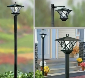 Lampada Solare Esagonale a Doppia Testa <span class=keywords><strong>per</strong></span> Muro, Lampada Solare <span class=keywords><strong>da</strong></span> <span class=keywords><strong>Giardino</strong></span> <span class=keywords><strong>da</strong></span> 1,5 Metri, Lampada Solare a <span class=keywords><strong>Terra</strong></span> - Product Image 4