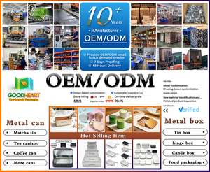 Профессиональная Заводская индивидуальная маленькая металлическая шарнирная жестяная коробка упаковка раздвижная жестяная коробка подарочная коробка - Product Image 2