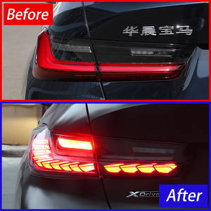 Pour <span class=keywords><strong>BMW</strong></span> Série 3 G20 G28 2020-2024 LED Ensemble de feux arrière de voiture 100W 6500K Couleur Rouge Dragon Échelle Accessoires pour <span class=keywords><strong>320i</strong></span> 325i 330i - Product Image 3
