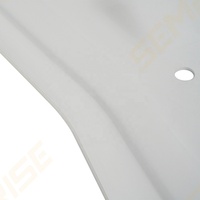 SEMRISE OEM Plaque de protection inférieure de voiture tout-terrain 4x4 en aluminium blanc et acier inoxydable avec logo personnalisé, modèle de protection du moteur