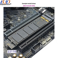 NGFF M.2 Key-M antarmuka ke 12 + 16PIN kartu adaptor konektor 2280 22110 untuk 2013 2014 2015 2016 2017 asli Macbooks NVME SSD