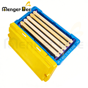 Dual Queen Rearing Plastic Bee Transport Box Ventilated Nucleus Hive Case with Frame Support Grooves for Bee Colony Moving - Product Image 3