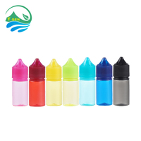 Flacon compte-gouttes PET transparent personnalisé de 30 ml (1 oz) pour huile, jus, encre, parfum, sel liquide – Modèle V3