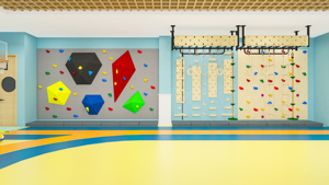Mur d'<span class=keywords><strong>escalade</strong></span> artistique pour enfants, structure d'<span class=keywords><strong>escalade</strong></span> intérieure avec poignées pour chambre d'enfant, <span class=keywords><strong>salle</strong></span> de jeux, maternelle - Product Image 4