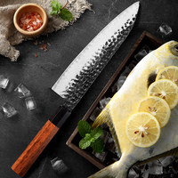 Couteau de chef professionnel en acier au carbone, couteau de cuisine japonais tranchant, manche octogonal en bois d'ébène, couteau de cuisine Gyuto