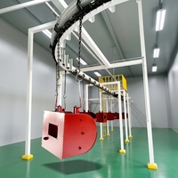 Cabine de peinture en poudre manuelle pour machines de revêtement métallique, support technique, garantie 1 an
