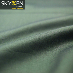 Skygen stock lot en gros tissé tissu chemise 60 s couleur unie 100% bio coton sergé tissu micro - Product Image 3