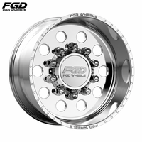 Jantes forgées FGD 24 26 28 pouces, multi-trous, alésage central poli, 10x225, en alliage forgé pour Ford F450 F550 Pickup