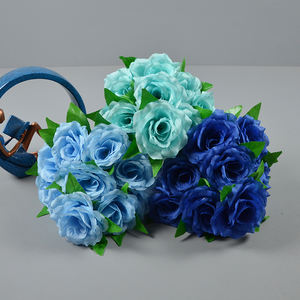 Rose Artificielle Vente en Gros Direct Usine 10 Têtes <span class=keywords><strong>de</strong></span> Roses Bouquets pour Mariage Fête Décoration Maison Fleurs - Product Image 4