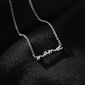 Fashion Minimalist Jewelry 925 Sterling Silver <strong>Mum</strong> Necklaces Letter Mama Charm Gold Plated Necklaces Women Mother's Day Gift - Product Image 3