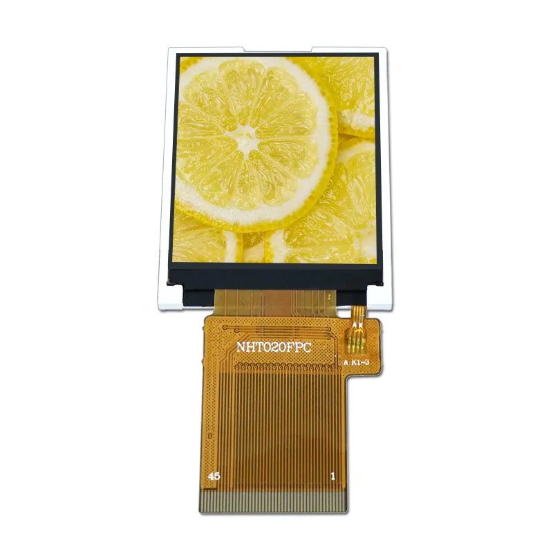 2.0 นิ้วจอแสดงผล TFT LCD 2 นิ้ว IPS สีจอแสดงผล LCD หน้าจออนุกรมความละเอียด 176x220 12Pin
