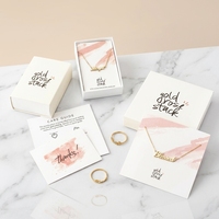 Ensemble de cartes à bijoux personnalisées Offre Spéciale écologiques pour boucles d'oreilles, affichage de colliers en papier, emballage de cartes avec logo