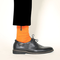 YUELI vente en gros coton Anti-foul coloré équipage chaussettes broderie logo hommes travail semaine chaussettes