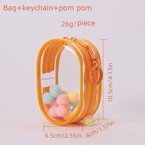 Rõ ràng bảo vệ búp bê lưu trữ túi chống bụi treo búp bê sang trọng túi móc khóa túi tổ chức Mini Túi nhỏ mù cho quà tặng - Product Image 3