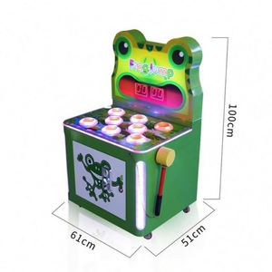 Machine de jeu vidéo d'arcade à monnayeur pour enfants, série Rat, jeu Crazy Hit pour enfants de 6 ans, avec marteau grenouille et alligator - Product Image 2