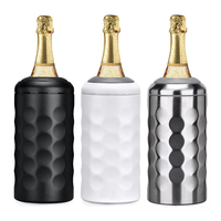 Refroidisseur de bouteille de vin portable sans glace |   Refroidisseur isotherme en acier inoxydable personnalisé pour vin de 750 ml
