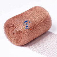 100% tissu tricoté à double couche de rouleau de maille de fil de cuivre pur avec le remplisseur de trou de laine pour la distillation