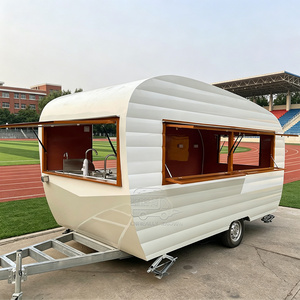 Coffee Trailer Food Trailers Fully Equipped Kitchen Mobile Truck Fast Food Trailer <b>Outdoor</b> Restaurant Juice Concession Trailer - Product Image 1