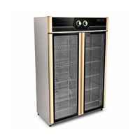 Gabinete de Desinfección de Doble Puerta, Gabinete de Desinfección de Vajilla con Ozono e Infrarrojos a 80°C para Platos, Tazones y Cristalería de Hotel