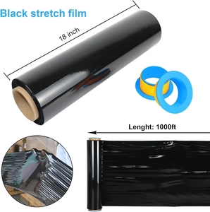 Factory <b>Black</b> Stretch Film for Carton Packaging Storage Packaging Heavy Duty <b>Shrink</b> Film Pallet <b>Wrap</b> - Product Image 4