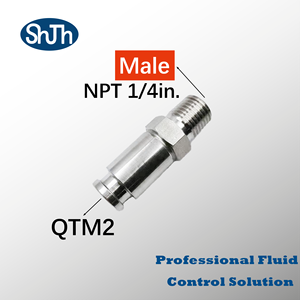 SHJH-LOK 316SS Série <span class=keywords><strong>QTM</strong></span> Raccord haute pression à vis extérieure NPT Mâle Connecteur rapide avec vanne ANSI DIN API - Product Image 1